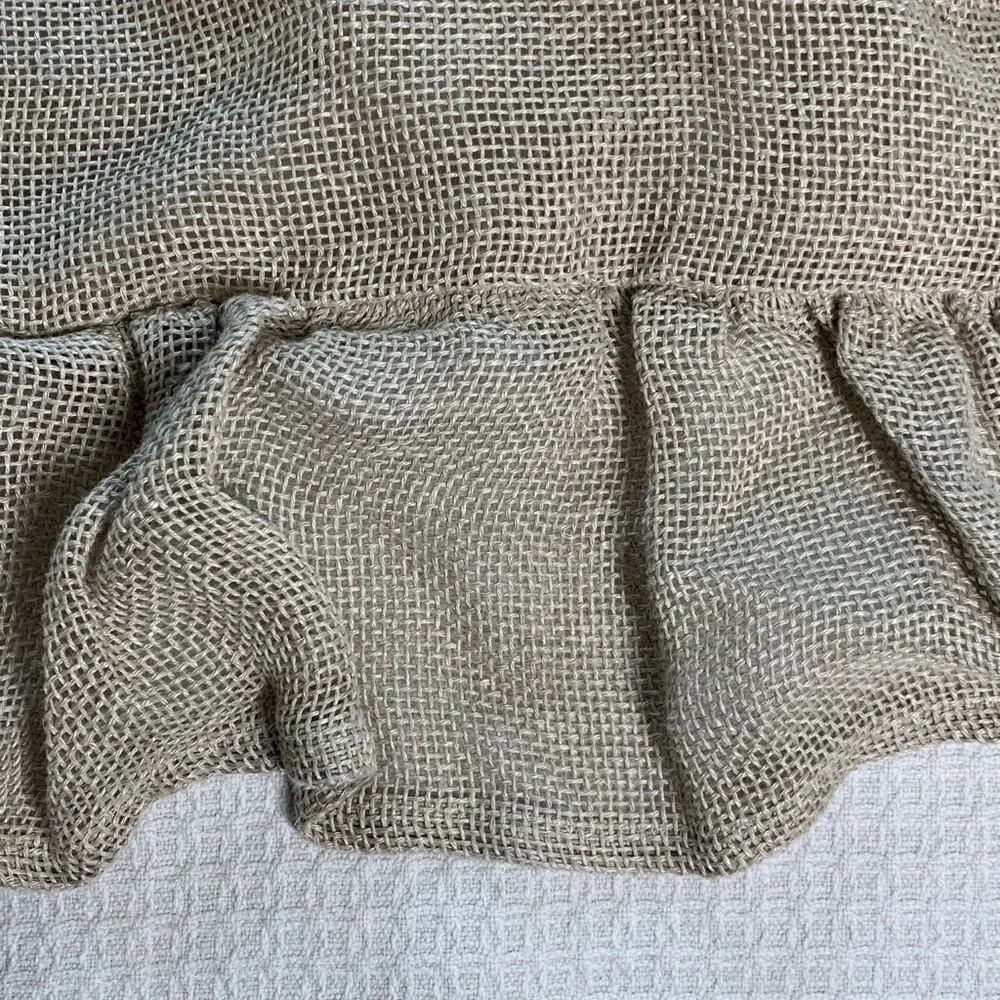 Pine Cone Hill Linen 26” Euro sham with Ruffle